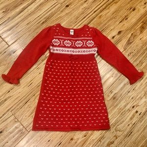 Oshkosh vintage holiday sweater dress sz 5